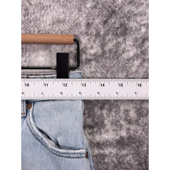 Rollas Jeans 25 Womens Eastcoast Flare Crop Ripped Knee Denim - Picture 3 of 8